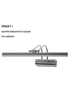 35 Cm Krom Kasa Sarı Işık Pilli Değildir Elektrikli Banyo Ayna Tablo Aydınlatma Flüt Kuğu Led Aplik
