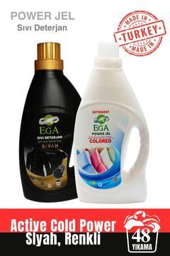 2'li Power Jel Siyah Ve Renkli Sıvı Yıkama Deterjanı 1100 ml