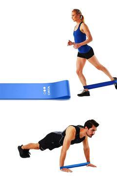 Direnç Lastiği 1 Adet Squat Aerobik Pilates Bandı Üst Alt Vücut Sıkılaşma Yağ Yakmaya Yardımcı