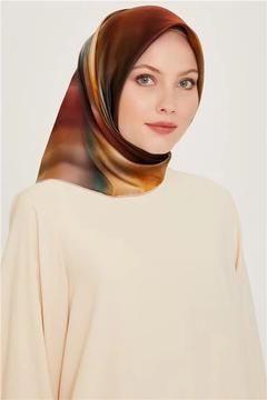 Armine Soyut Desenli Sura Saf İpek Eşarp 9229D 31
