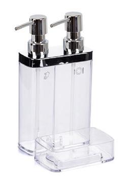 Primanova Viva Ikili Sıvı Sabunluk Süngerlikli Şeffaf