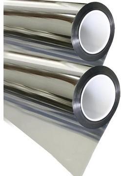 AutoFolyo Aynalı Cam Filmi Silver 67 cm x