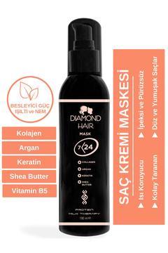 Saç Kremi Maskesi - Isıya Karşı Koruyucu 7/24 Yumuşatıcı Etki - Kolajen, Argan, Keratin, Shea Butter