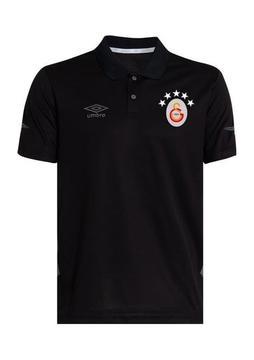 Galatasaray Lisanslı 5 Yıldız Siyah Polo T-Shırt TF0208