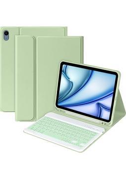 Five-E iPad Air 11 Inç 6. Nesil Rgb LED Işıklı Türkçe Karakterli Bluetooth Özellikli Kalemlikli Klavyeli Kılıf A2902 A2903 A2904