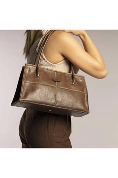 ( 20048)  GÖN   Hakiki Deri El Yapımı  Kadın  Omuz Çantası ( 20048)