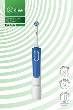 Ktb-6021 Döner Başlıklı Plak Giderici Pilli Diş Fırçası Beyaz
