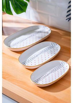 Acar Feel Good 3'lü Kayık Tabak Seti