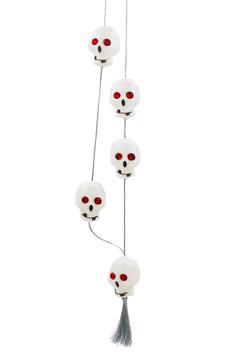 Halloween Kolye Kurukafalı Kırmızı Gözlü