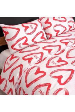 Çift Kisilik Bambu Karisimli Nevresim Seti- Love (ÇARŞAF YOKTUR)