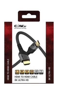 Claw's 8k Hdmı 2.1 48 Gbps / 24k Gold /8k 60hz-4k 120hz-2k 240hz-fhd 240hz Destekli Hdmı Kablo