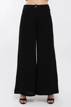 Crep Kumaş Beli Lastikli Rahat Kesim Kadın Pantolon