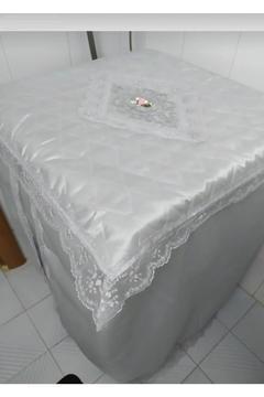 Gri Çamaşır Makina Örtüsü