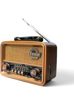 Royal Trend Nostaljik Eskitme Radyo Güneş Panelli Askılı ve Telefon Tutma Özellikli Nostalji Radyo(Bluetooth)