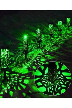 Dekoratif Çimen Yeşili Solar Bahçe Aydınlatma Lambası Çim Lambası Yürüyüş Yolu Aydınlatma