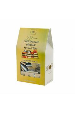 Öğretmenler Günü Kitap Desenli Kutu Çikolata 50 Adet
