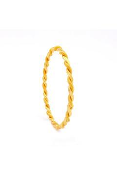 Altın Kaplama 2li Adana Burması Bilezik 6.5 mm Blz-3021