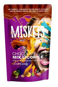 Sütlü Çikolata Kaplı Karışık Meyve Aromalı Licorice 120 gr – Çilek, Elma, Portakal