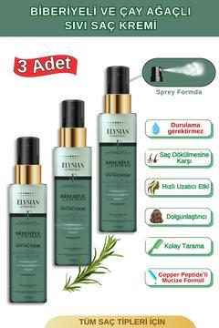 Biberiye & Çay Ağacı Sıvı Saç Kremi 3'lü Set – Durulanmayan, Dökülme Karşıtı, Uzama Etkili Sprey