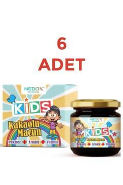 6 Adet Kids Çocuklar Için Özel - Arı Sütü, Pekmez, Bal Ve Vitamin Katkılı Kakaolu Macun