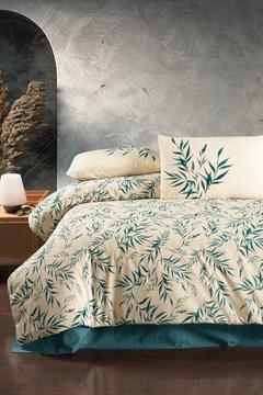Pamuk Çift Kişilik Nevresim Seti Verdure Mint