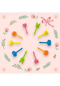 Sevimli Hayvan Figürlü 10 Adet Minik Çatal