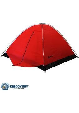 S. DFT 3 Kişi Tek Kat Kırmızı Çadır 220x200+70x130cm