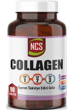 Ncs 90 Tablet Kollajen 1000 Mg Collagen Tip 1-2-3 Glutatyon Dvit
