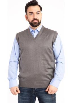Mutlu Erkek Ince Yün Triko Örgü Baba Süveter