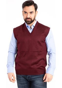 Mutlu Erkek Ince Yün Triko Örgü Baba Süveter