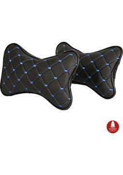 Ecarteks Her Araca Uyumlu Oto Yastık Boyunluk ( Siyah-Mavi )