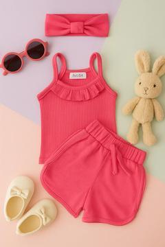 2 Li̇ Rahat Kiz Şortlu Takim