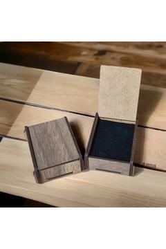 Süngerli Ahşap Hediye Kutusu - Takı Kolye Bileklik Uyumlu 7X5X3 CM