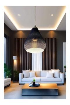 Sarkıt Avize Vegan Pla Trend Örgü Serisi Lacivert Oturma Odası Salon Mutfak