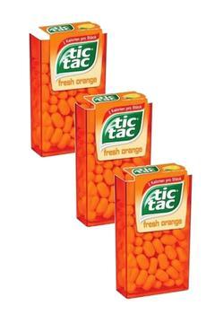 Orange Portakallı Şeker 18 gr Aromalı Şekerleme X 3 Avantaj Paket