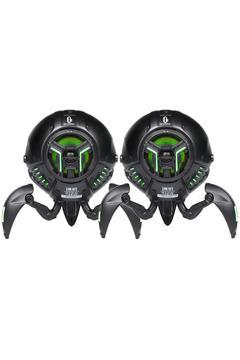 Mars Pro 20W Bluetooth Hoparlör, Taşınabilir Stereo Ses Bombası, RGB Işıklı, 2 Adet, Siyah