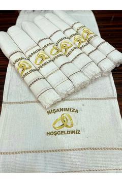 Nişan Havlusu , Düğün Havlusu, Araba Konvoy Havlusu 12 Adet Okuluk Havlusu,nişan Hediye ,altınyüzük1