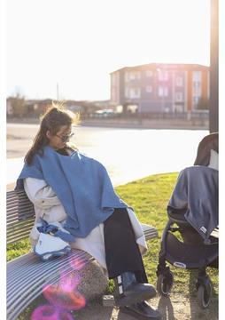 Ninna Kids Multi Müslin Emzirme Ve Puset Örtüsü- Indigo