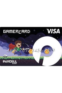 Paycell marka Gamercard siyah visa