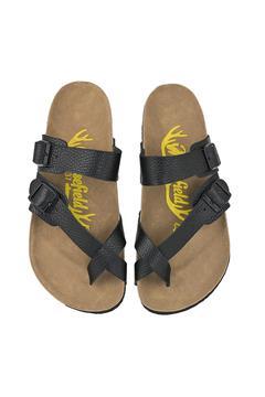 Unisex Siyah Hakiki Deri Terlik