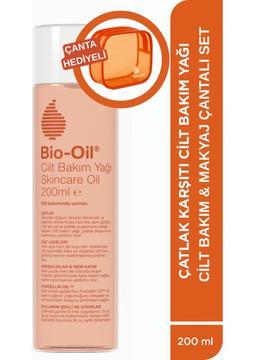 Bio-Oil Çatlak Karşıtı & Leke Karşıtı Nemlendirici Cilt Bakım Yağı 200ml - Cilt Bakım Çantası Hediyeli Set