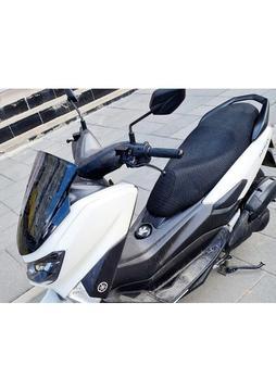 Larimar Yamaha N Max 155 Sele Koltuk Kılıfı 3D Çift Kat File Terletme Yapmaz - Alttan Cırtlı