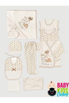 10 Parça Tavşan Nakışlı Hastane Çıkışı Yeni Doğan Zıbın Set