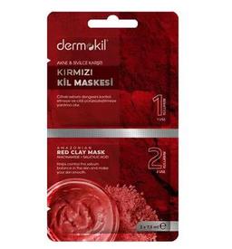 Dermokil Akne & Sivilce Karşıtı Kırmızı Kil Makesi 7,5 ml X 2