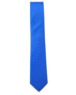 7,5 Cm Genişliğinde Mavi Renkli Saten İpek Kravat