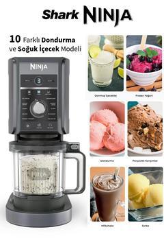 10 Farklı Ürün 1 Arada Ninja® CREAMi® Deluxe Dondurma, Gelato, Sorbe, Milkshake Makinesi