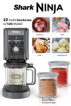 10 Farklı Ürün 1 Arada Ninja® CREAMi® Deluxe Dondurma ve Frozen Makinesi - Shark Ninja