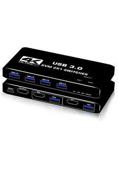 4kvm421 Kvm Switch 2x1 Hdmı 2.0 4k Ultra Hd 2160p Usb 3.0 Hdcp 2.3 Hdr10 Edıd