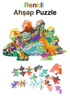 Notpa Dinazor Serisi 2 Ahşap Puzzle +5 yaş ve Yetişkinler Yapboz 49x30cm 258 Parça