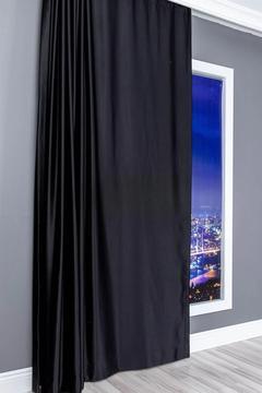 Siyah Güneşlik Perde Işık Güneş Geçirmeyen Perde Kalın Karartma Blackout Fon Perde Pilesiz